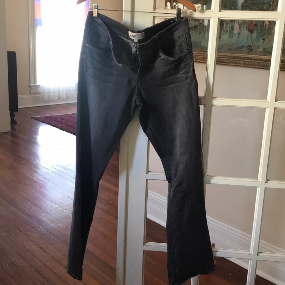 Charcoal grey stretch jeans
